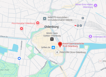 OpenStreetMap: Kaiserliche Post, Poststraße 1, 26122 Oldenburg