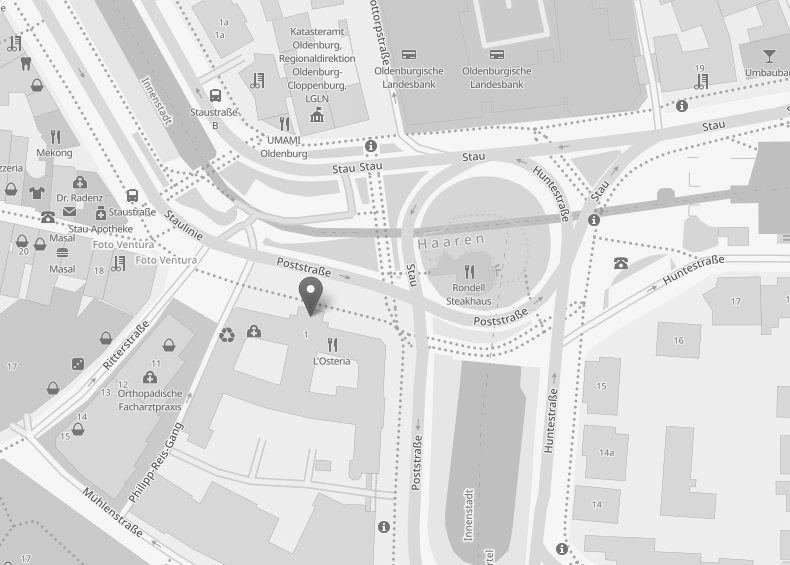 OpenStreetMap: Kaiserliche Post, Poststraße 1, 26122 Oldenburg